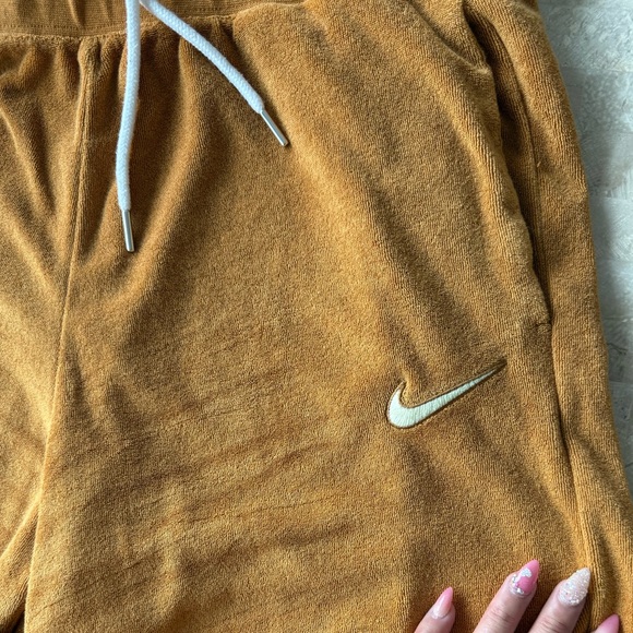 Gold Nike bell bottom style sweat pants - Picture 3 of 4